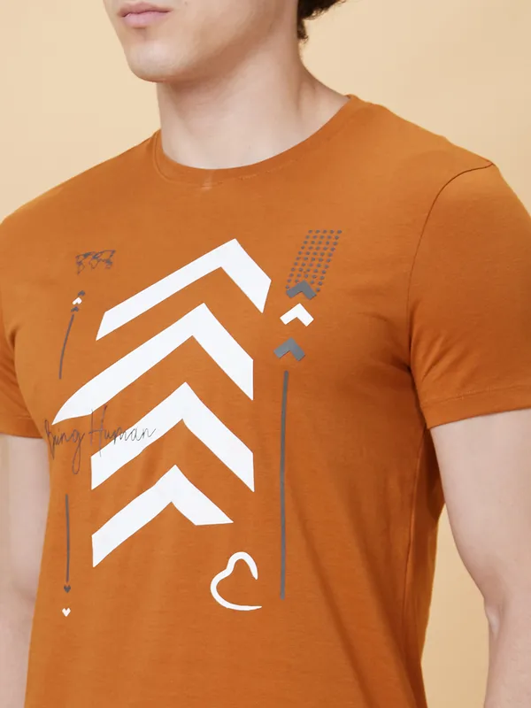 Being Human Men  T-Shirts-Sudan Brown